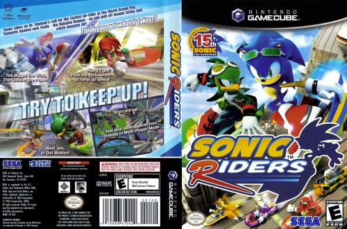 Sonic Riders (Europe) (En,Ja,Fr,De,Es,It) Cover - Click for full size image